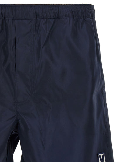 Short de bain Valentino Garavani en polyamide bleu