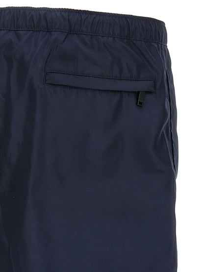 Short de bain Valentino Garavani en polyamide bleu