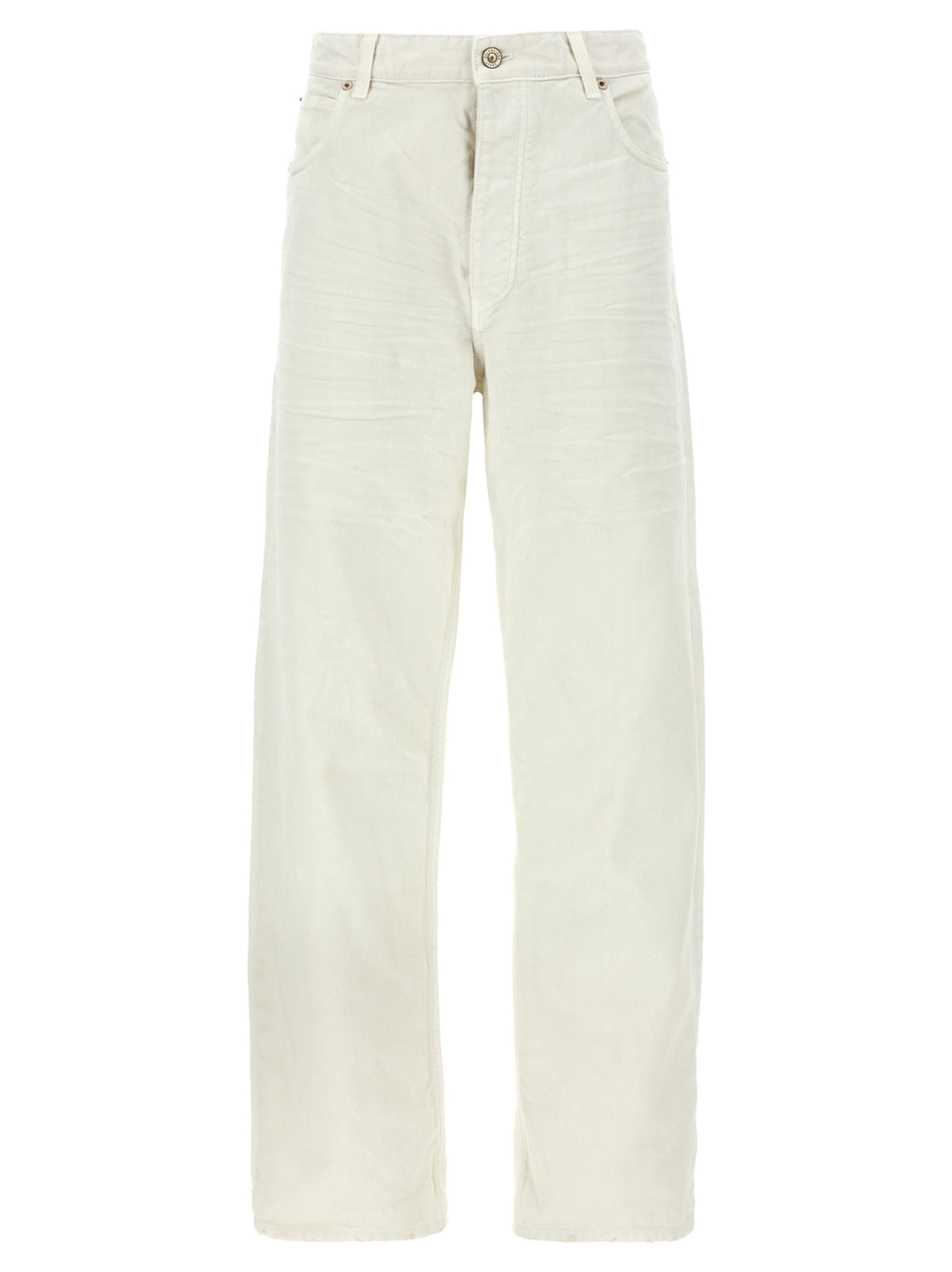 Pantalon en jean Balenciaga classique en coton blanc