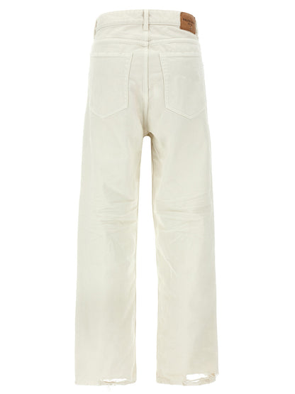 Pantalon en jean Balenciaga classique en coton blanc