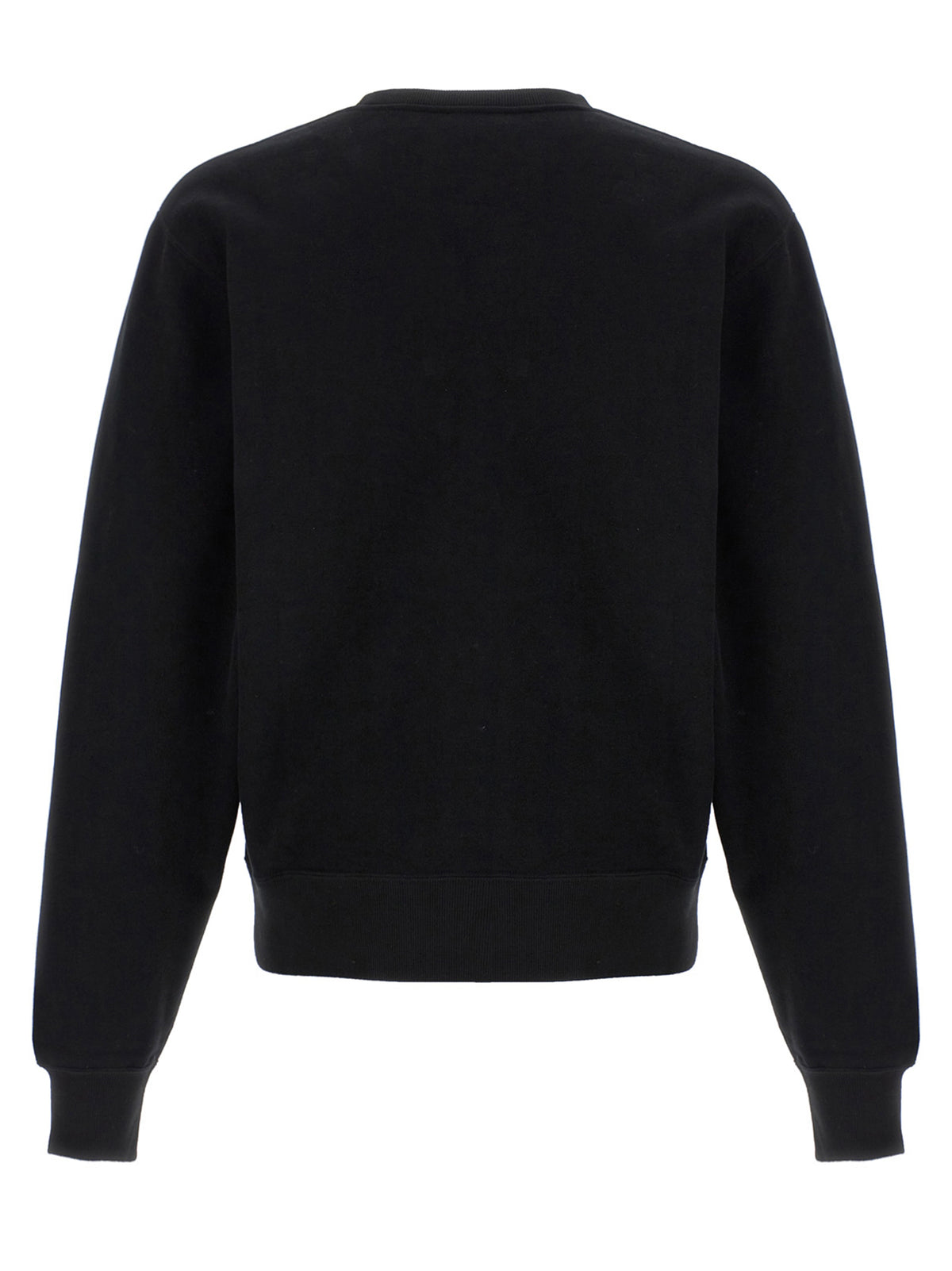 Sweat Saint Laurent Noir En Coton À Col Rond