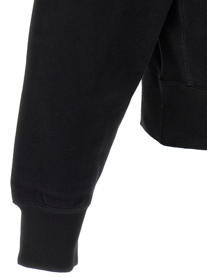 Sweat Saint Laurent Noir En Coton À Col Rond