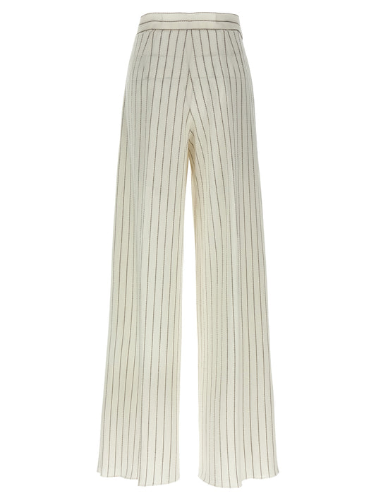 Pantalones casuales Max Mara de algodón blanco