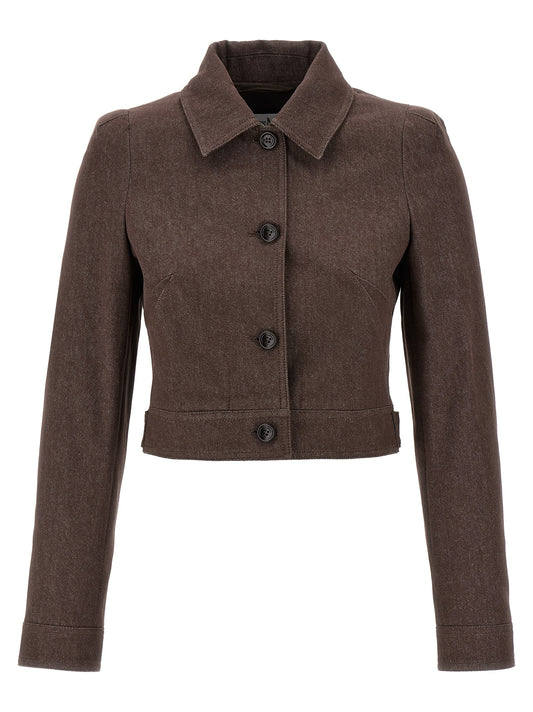 Blazer de algodón marrón Max Mara