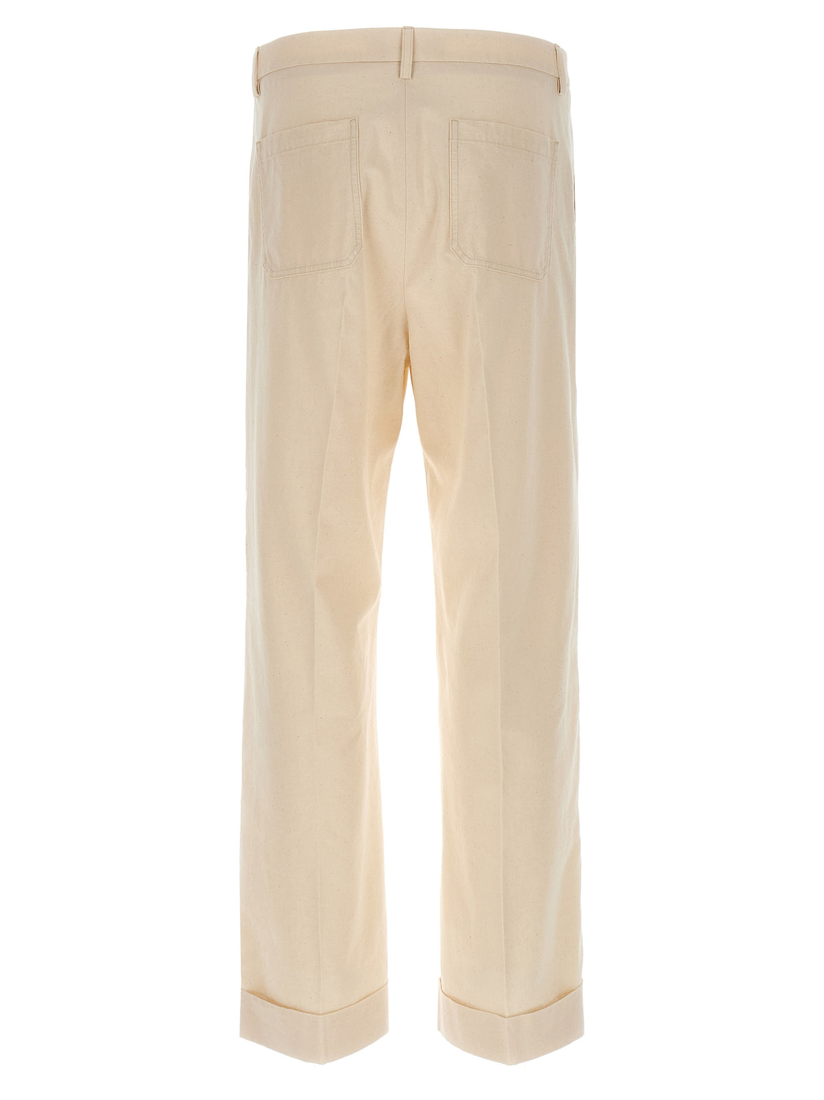 Valentino Garavani Pantalon Casual en Coton Beige