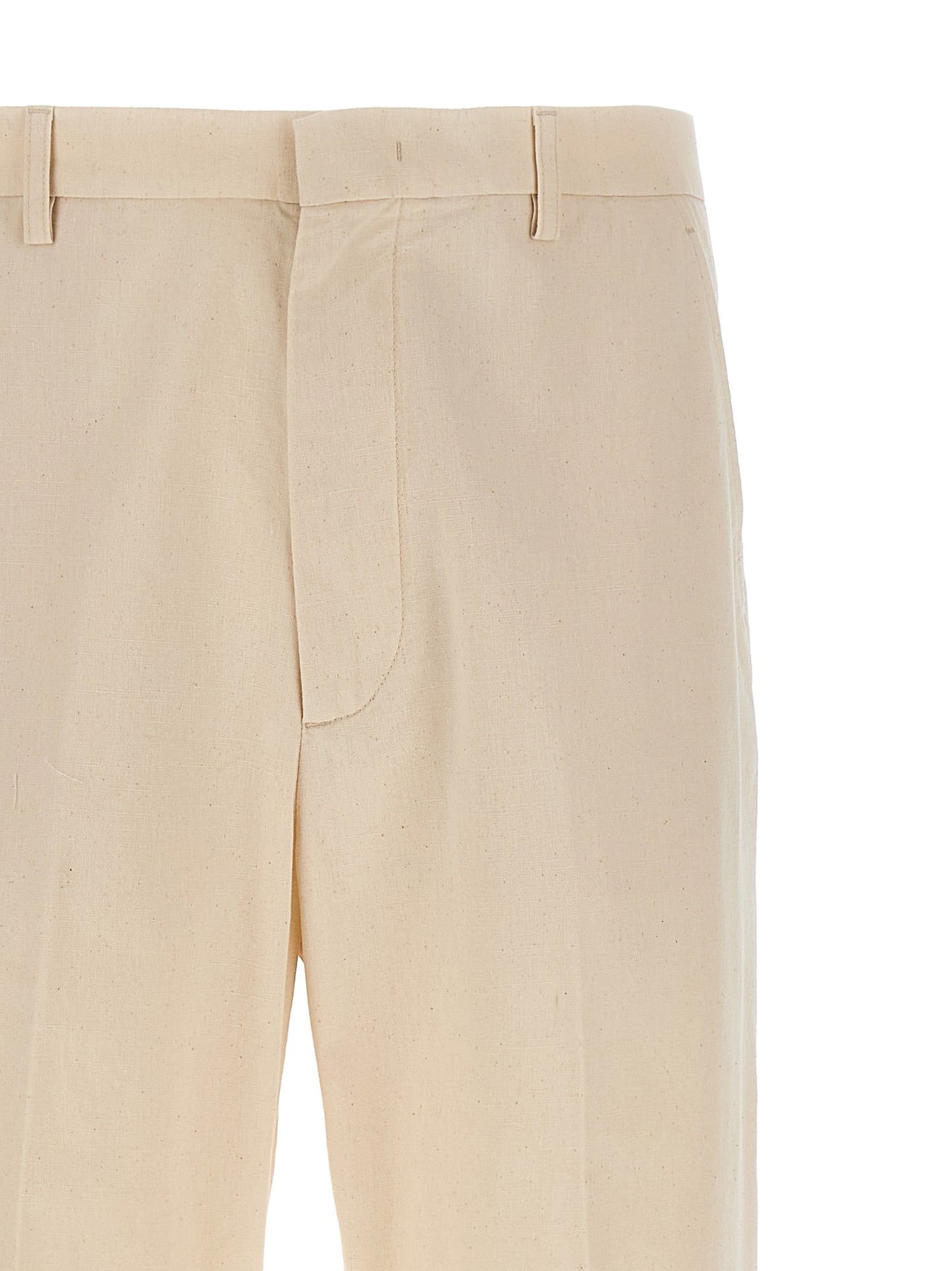 Valentino Garavani Pantalon Casual en Coton Beige