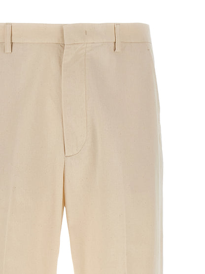 Valentino Garavani Pantalon Casual en Coton Beige