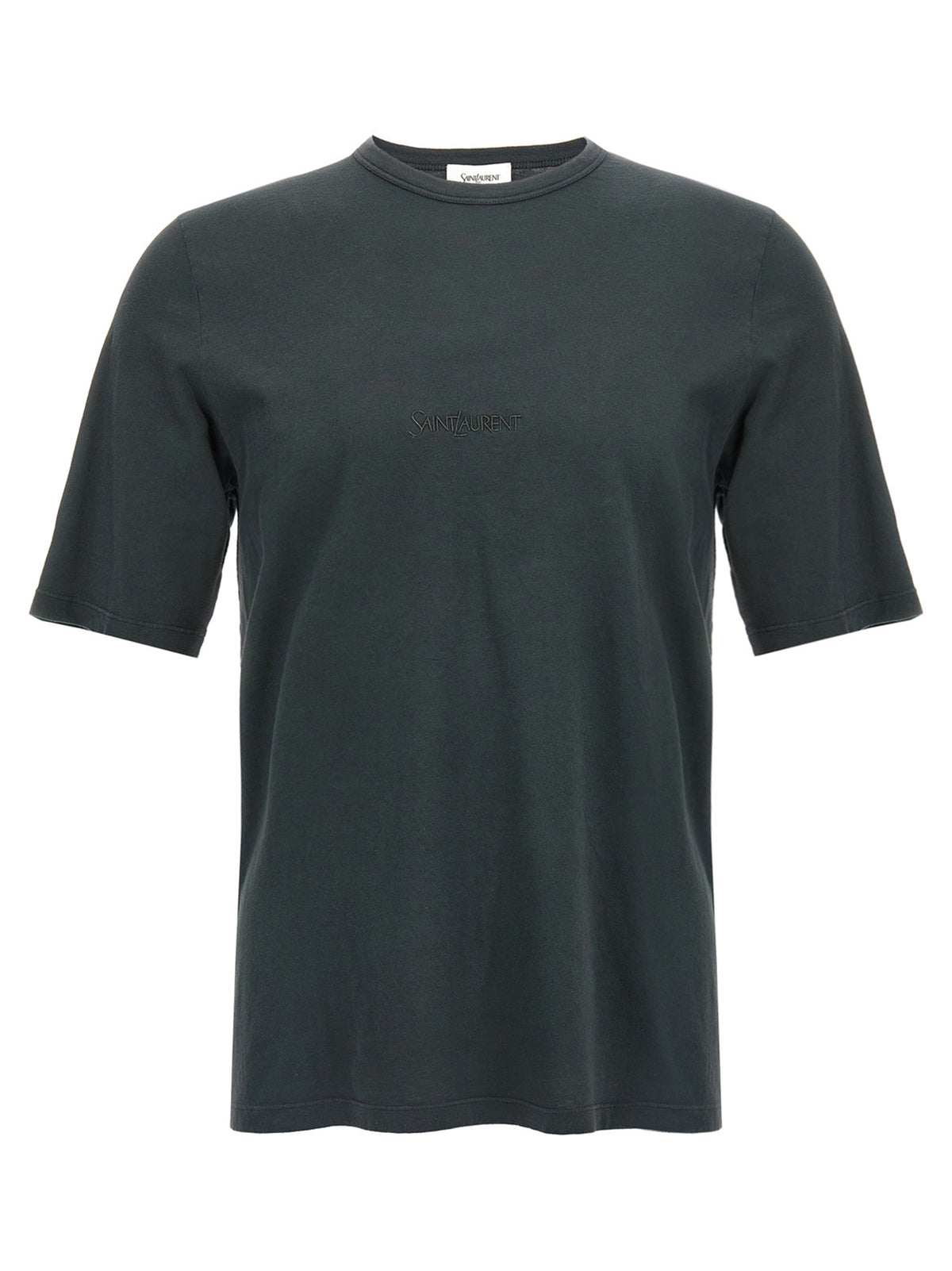 T-shirt en coton noir Saint Laurent
