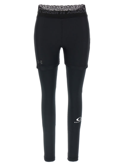 Leggings Balenciaga De Poliéster Negro Ajustado