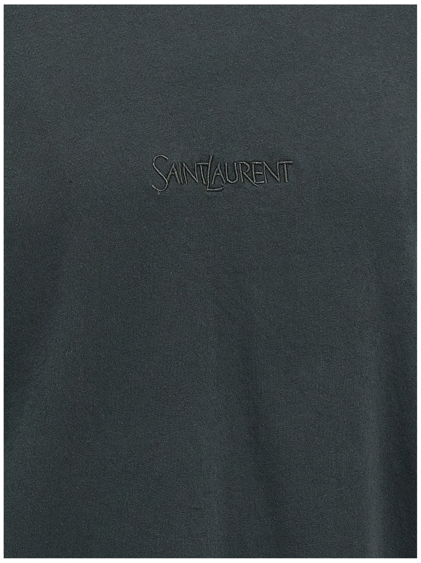 T-shirt en coton noir Saint Laurent