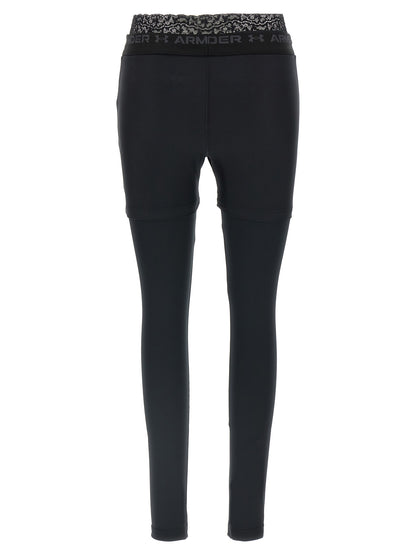 Leggings Balenciaga De Poliéster Negro Ajustado