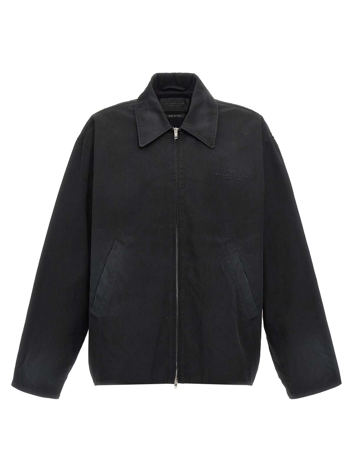 Balenciaga Classic Black Cotton Long Jacket