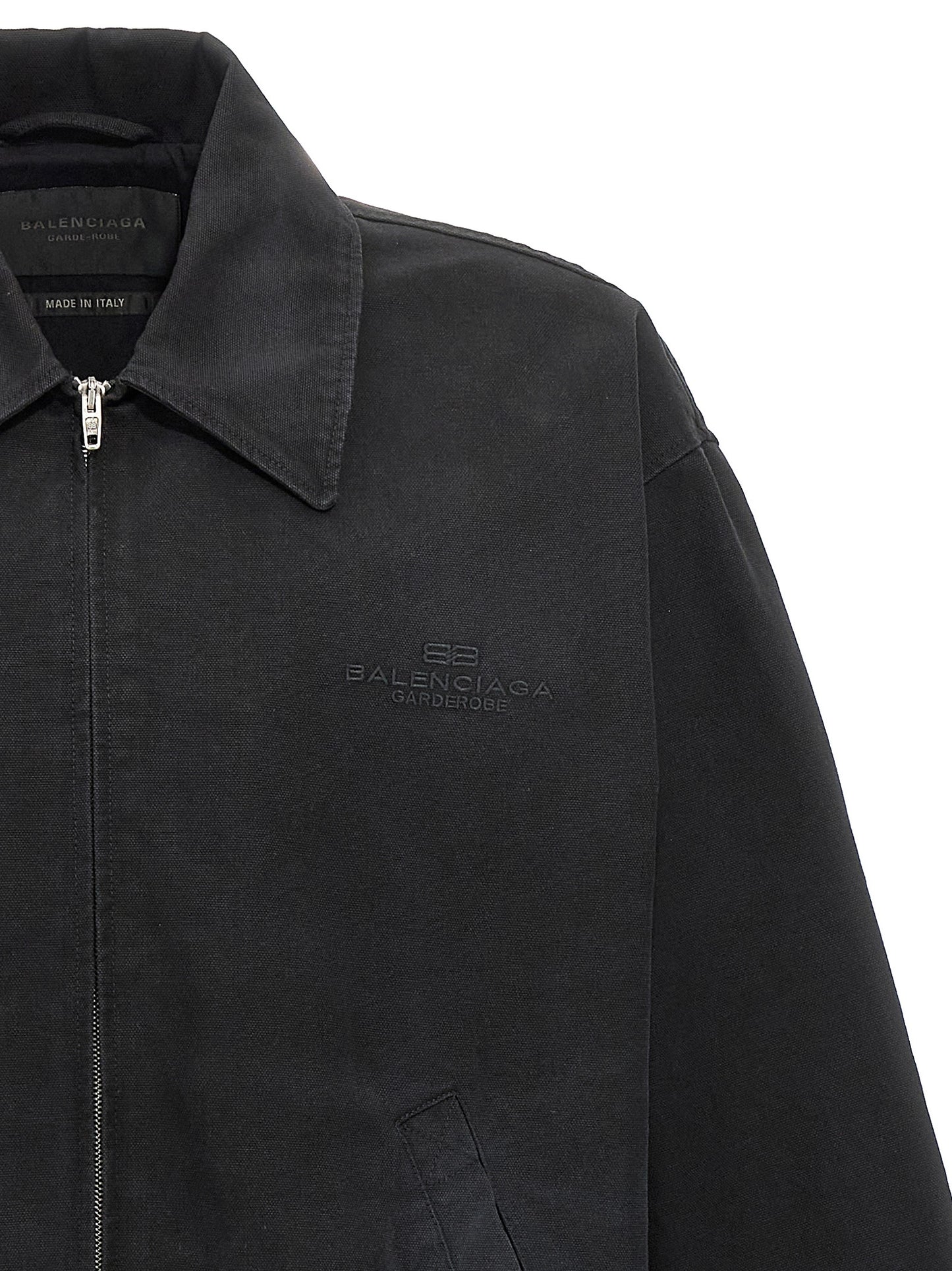 Balenciaga Classic Black Cotton Long Jacket