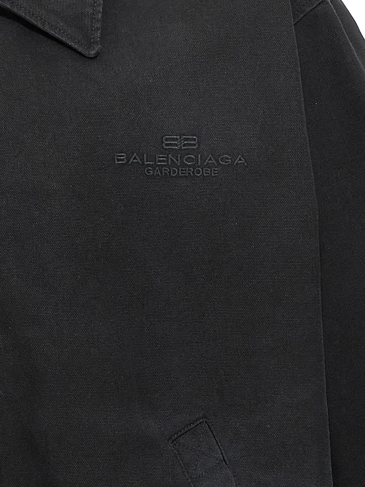 Balenciaga Classic Black Cotton Long Jacket