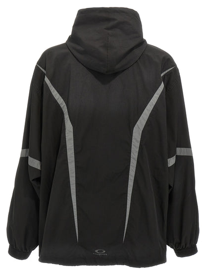 Chaqueta Shell De Poliéster Balenciaga Color Negro