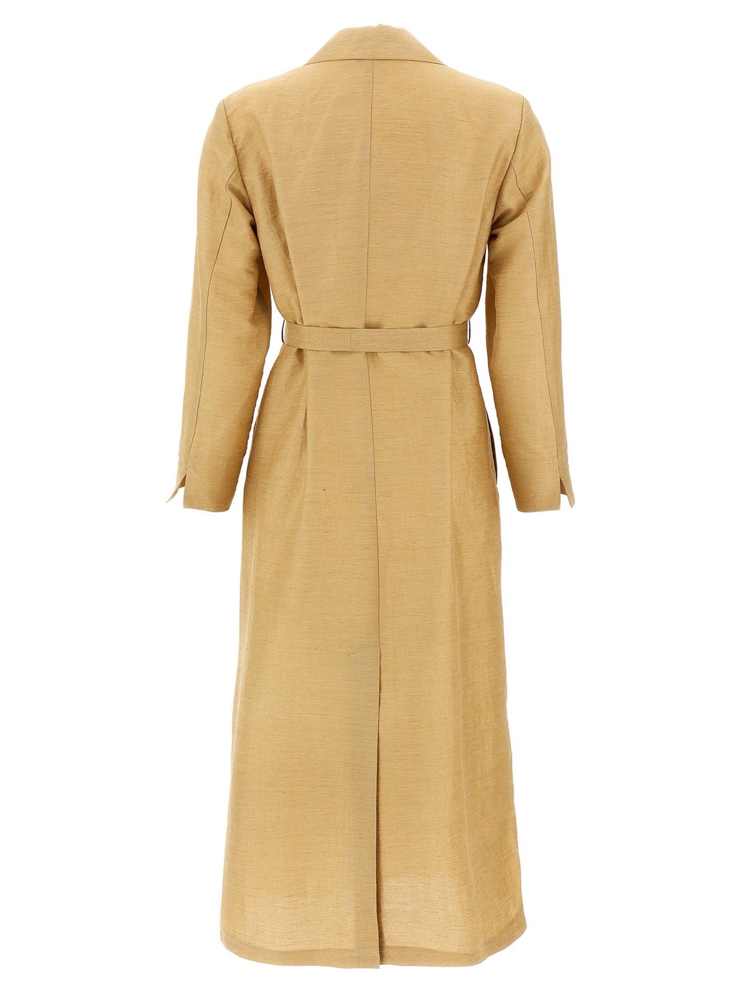 Abrigo de fibra fluorescente beige de Max Mara