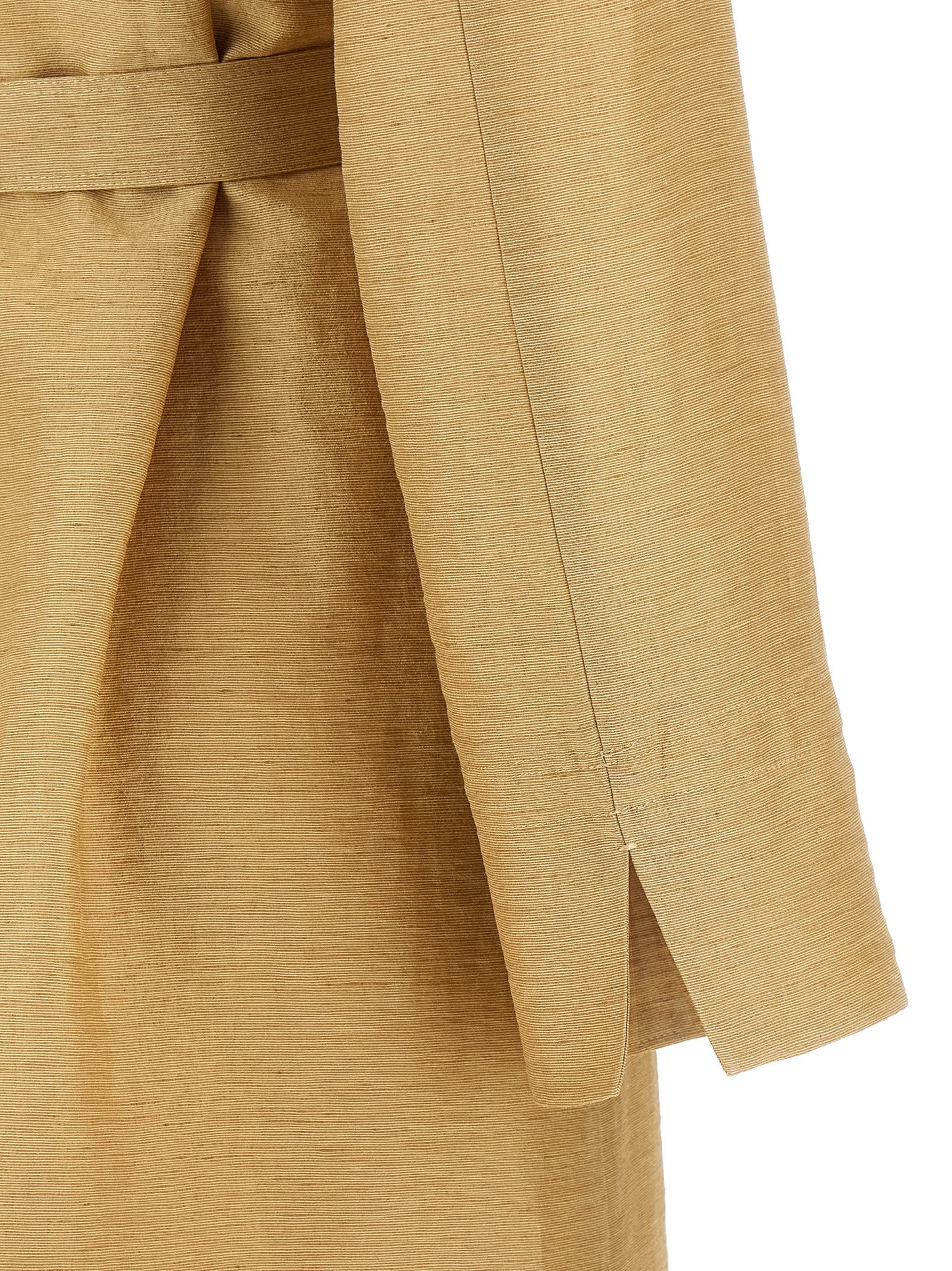 Abrigo de fibra fluorescente beige de Max Mara