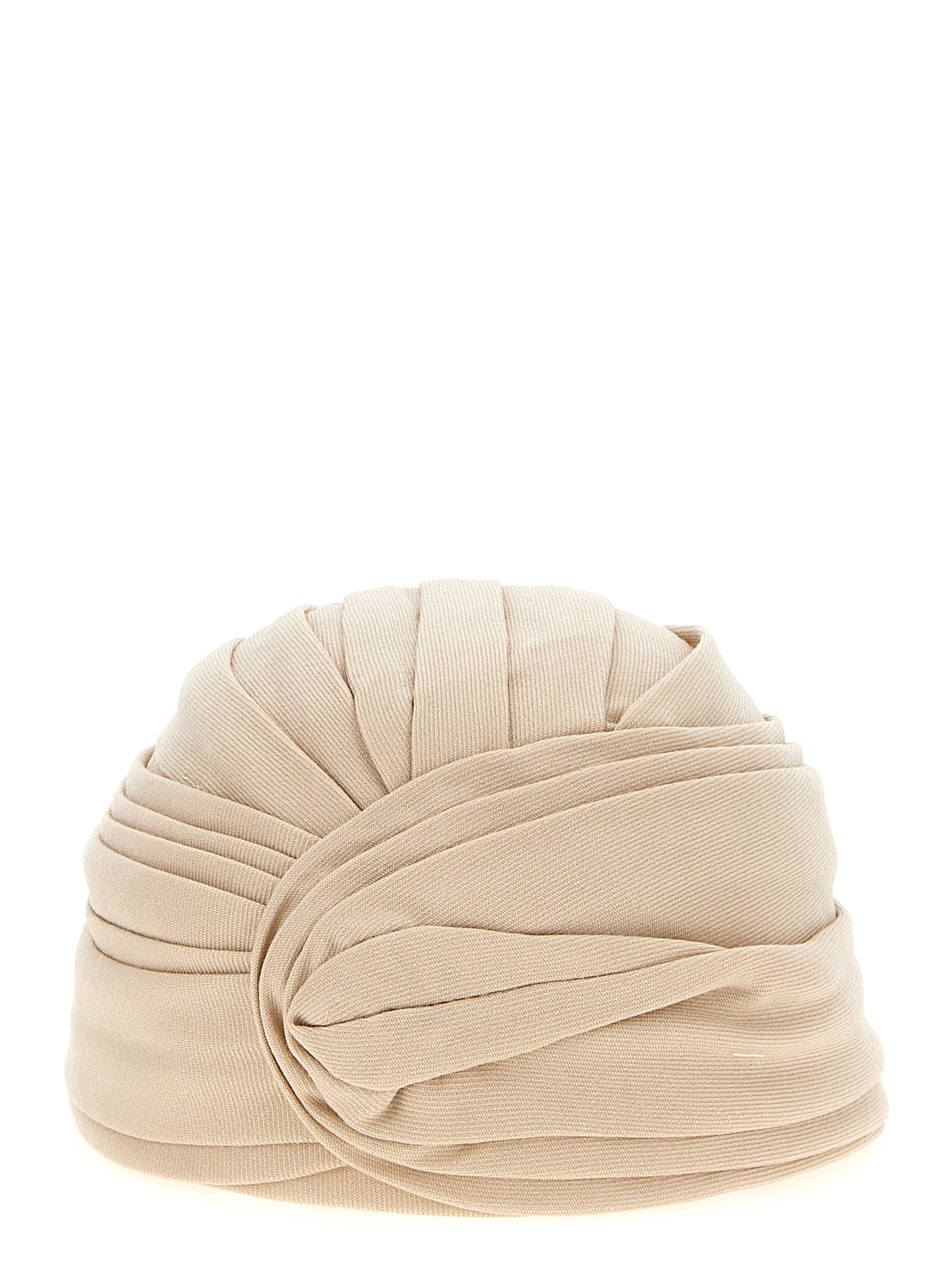 Chapeau Valentino Garavani en laine vierge beige