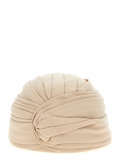 Chapeau Valentino Garavani en laine vierge beige