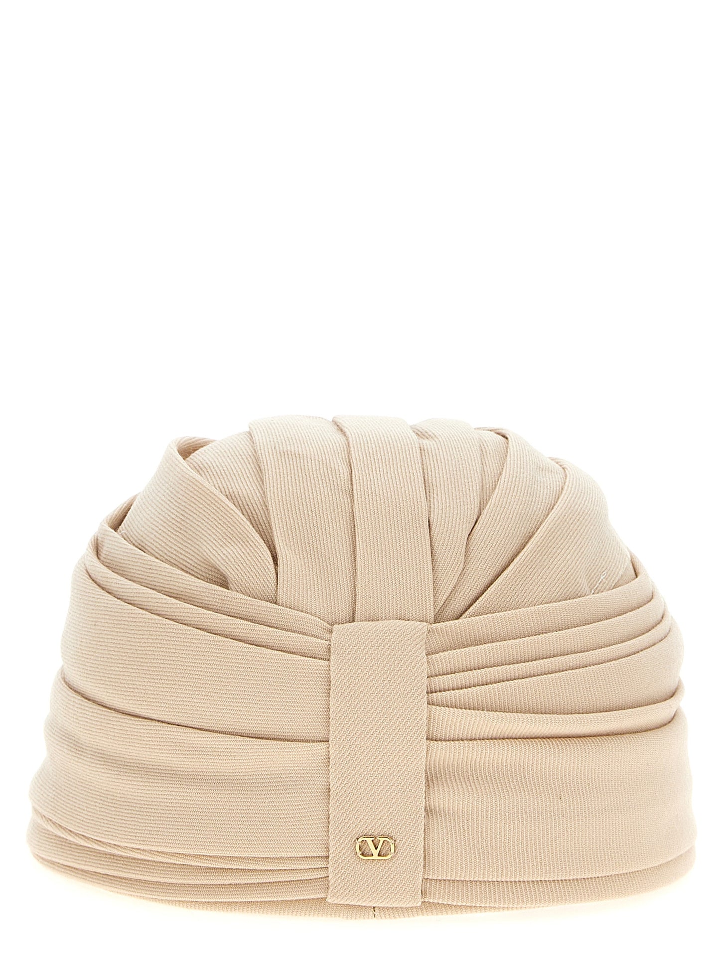 Chapeau Valentino Garavani en laine vierge beige