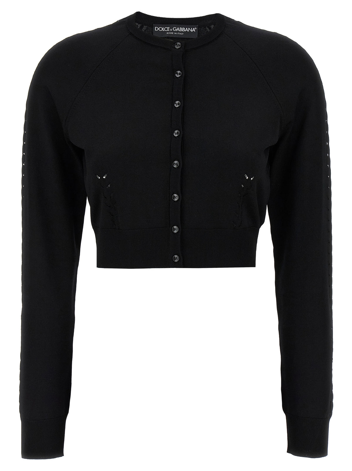 Cardigan noir en viscose Dolce & Gabbana