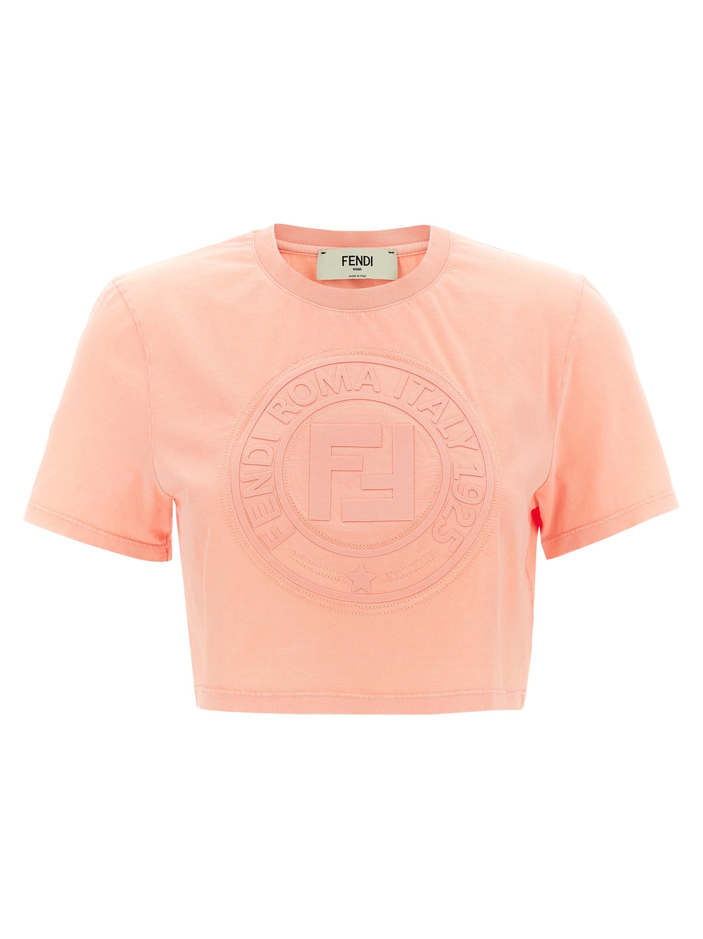 T-shirt Fendi en coton multicolore coupe droite