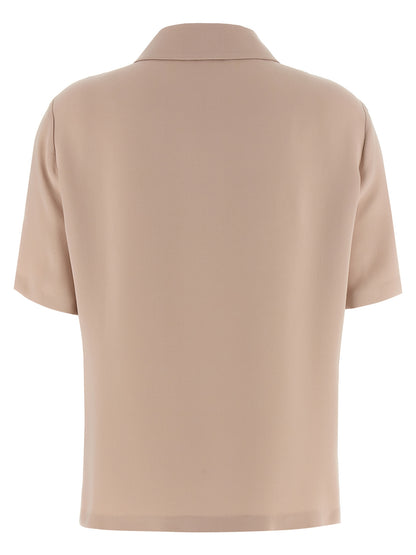 Camisa Polo Fendi De Seda Con Estampado Multicolor