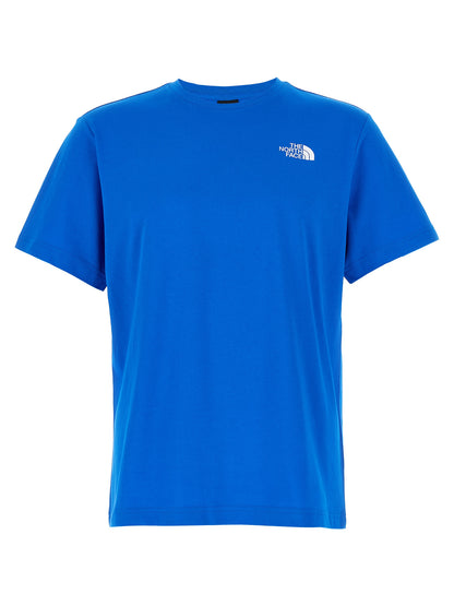 T-shirt bleu en coton The North Face
