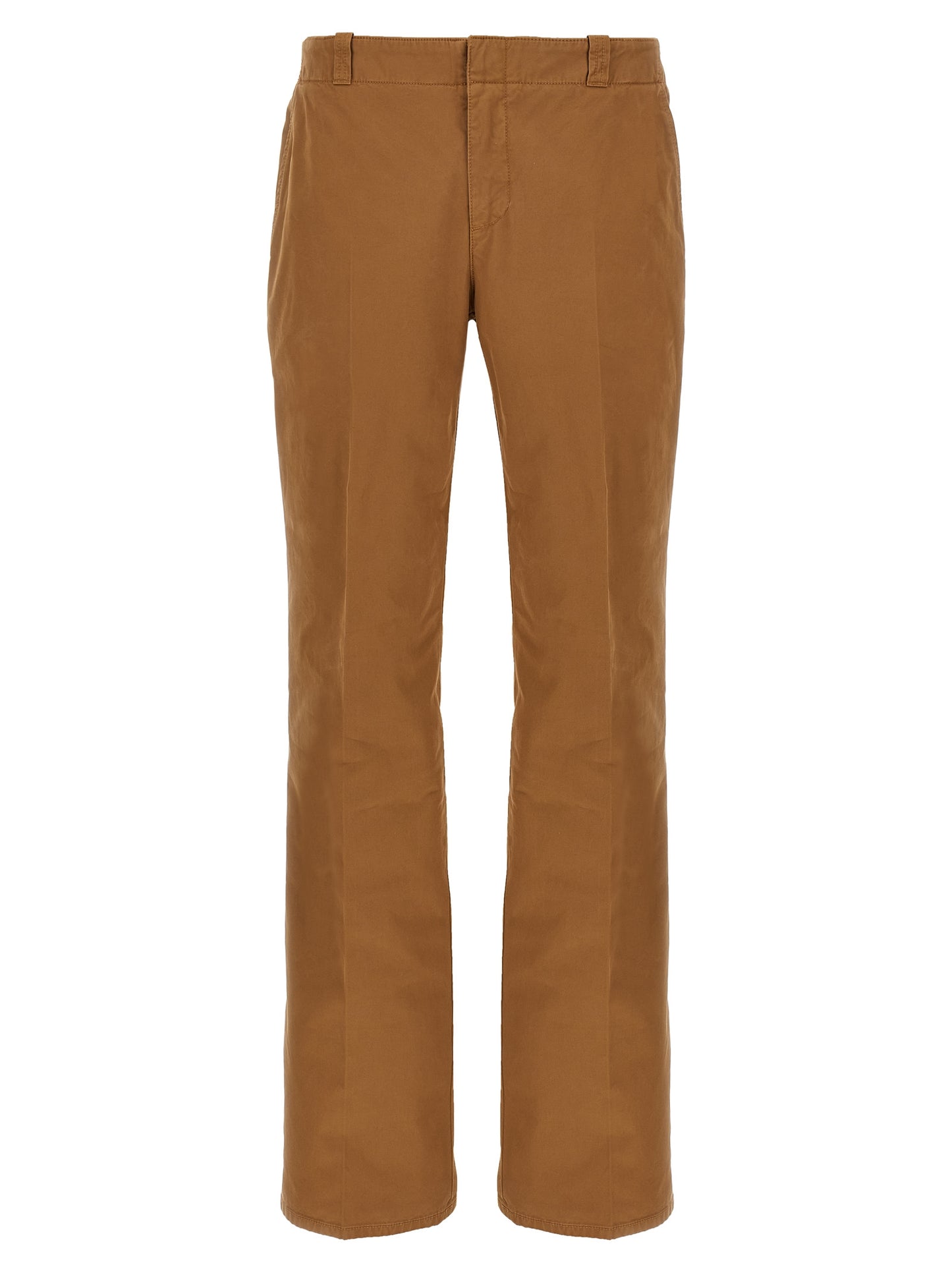 Pantalones chinos Alexander McQueen de algodón marrón