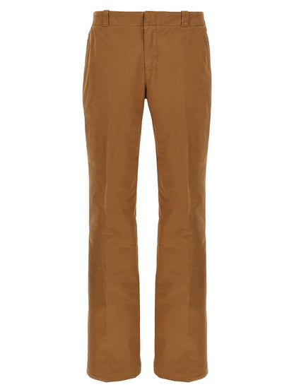 Pantalones chinos Alexander McQueen de algodón marrón