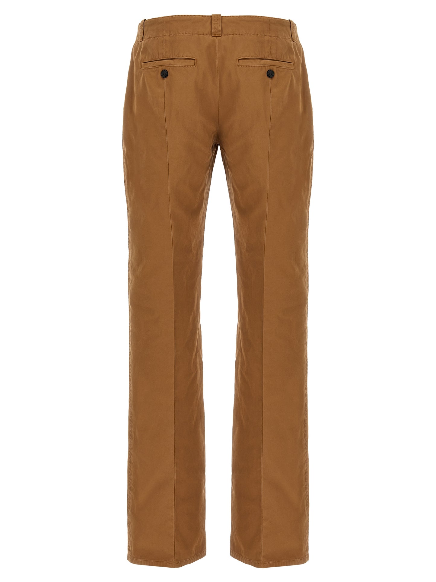 Pantalones chinos Alexander McQueen de algodón marrón