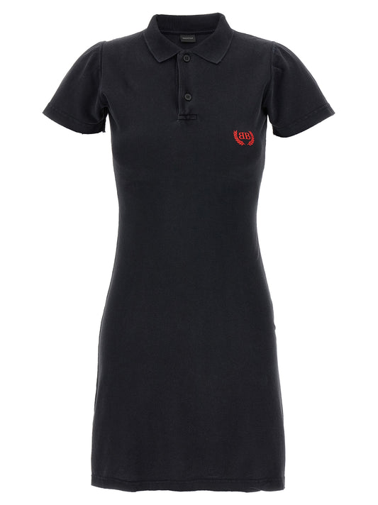Minivestido Balenciaga de algodón negro