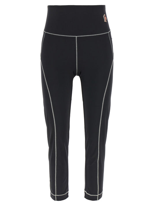 Mallas Moncler Grenoble negras de poliamida