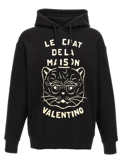 Sweat-shirt Valentino Garavani en coton noir