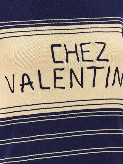 T-shirt en coton bleu Valentino Garavani