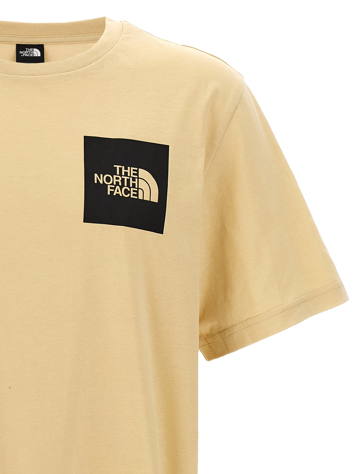 Camiseta de algodón beige de The North Face