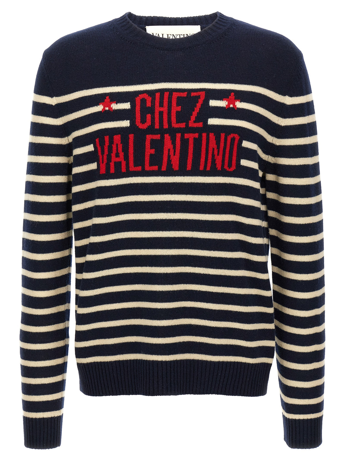 Cardigan Valentino Garavani en laine vierge bleu