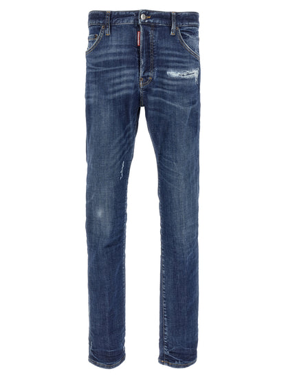 Jean slim Dsquared² en coton bleu
