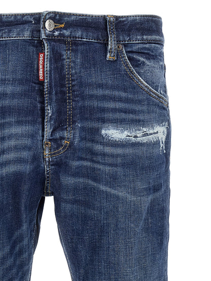 Jean slim Dsquared² en coton bleu