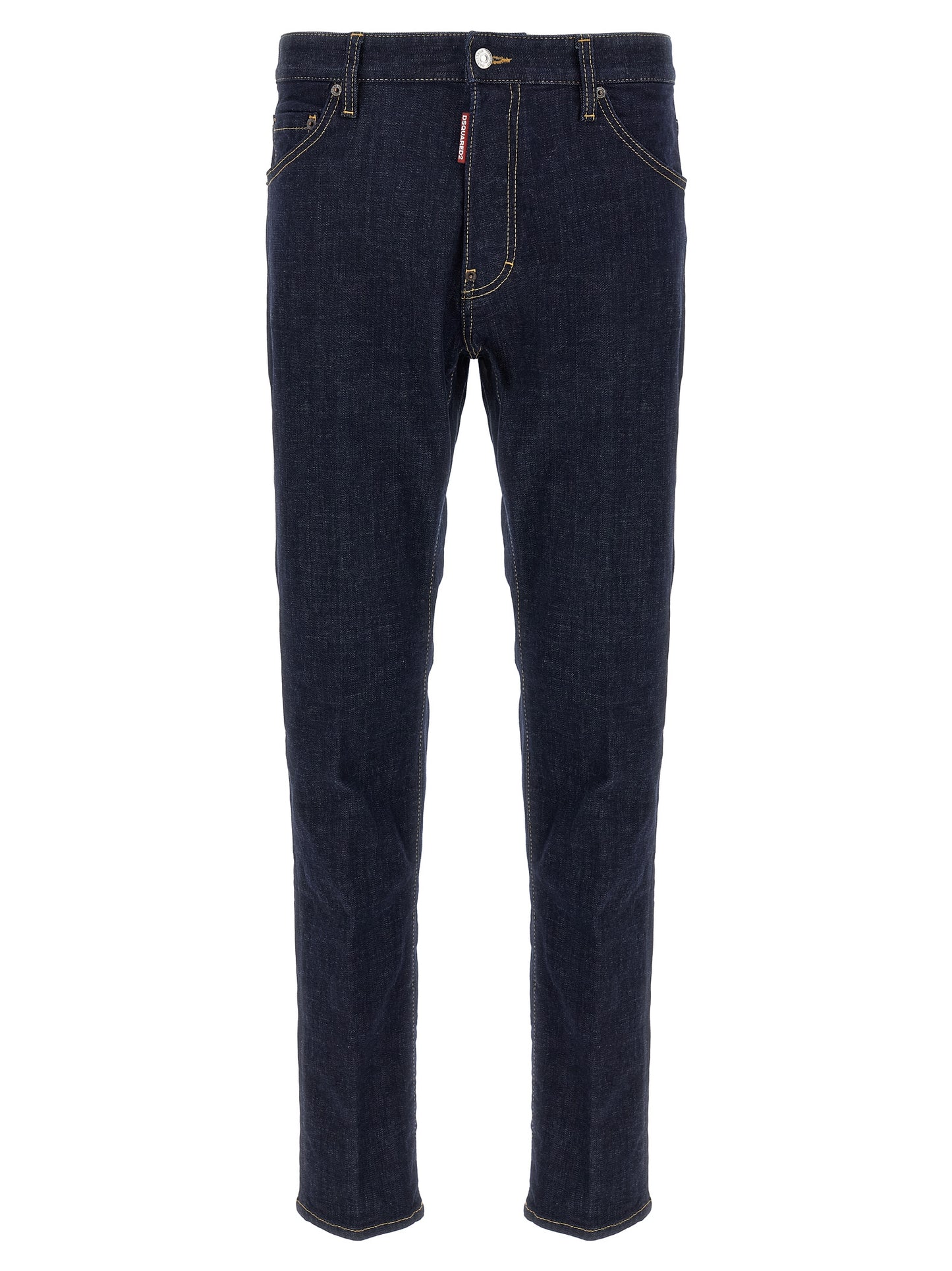 Jeans Dsquared² de algodón azul de corte ajustado