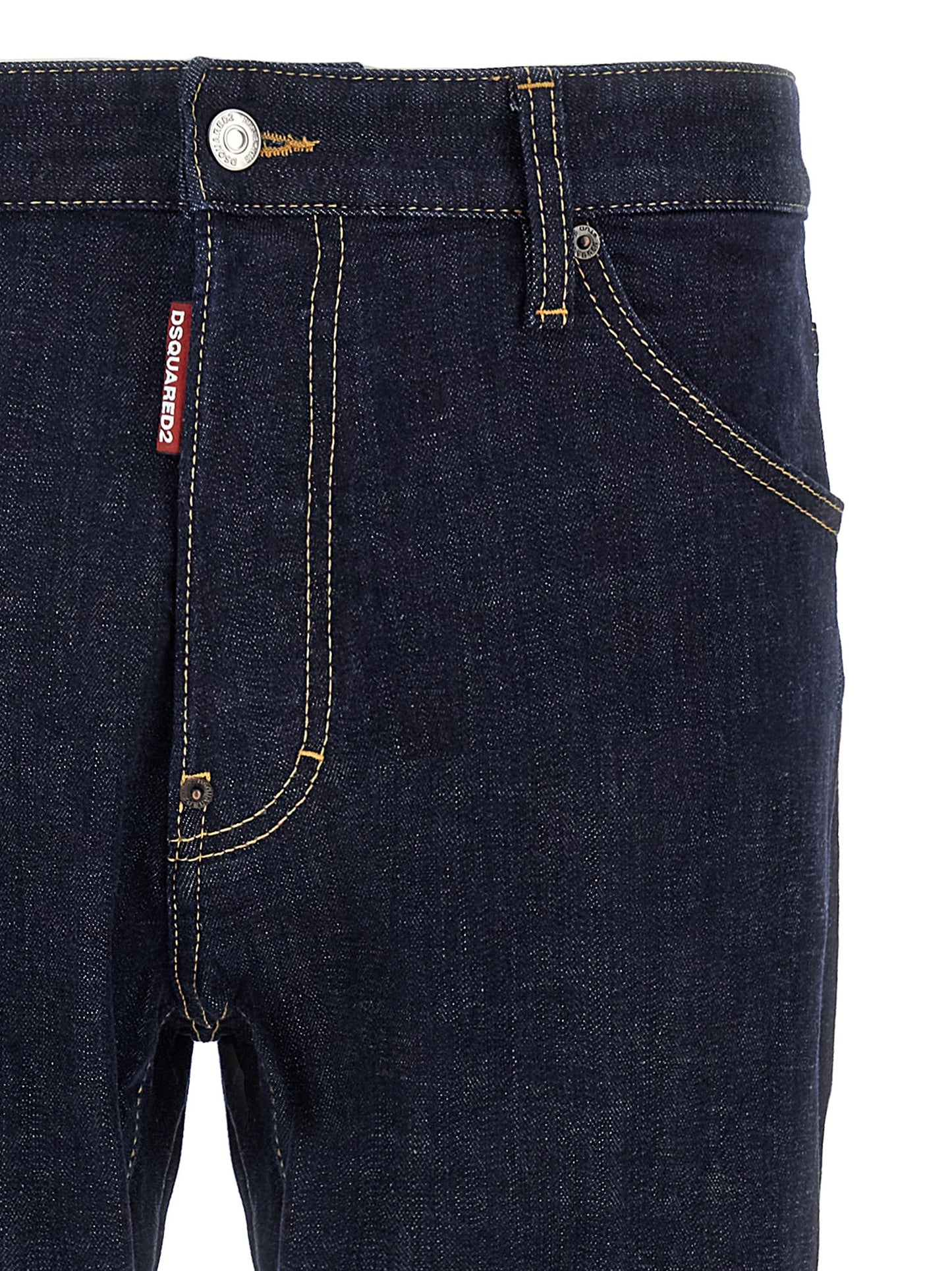 Jeans Dsquared² de algodón azul de corte ajustado