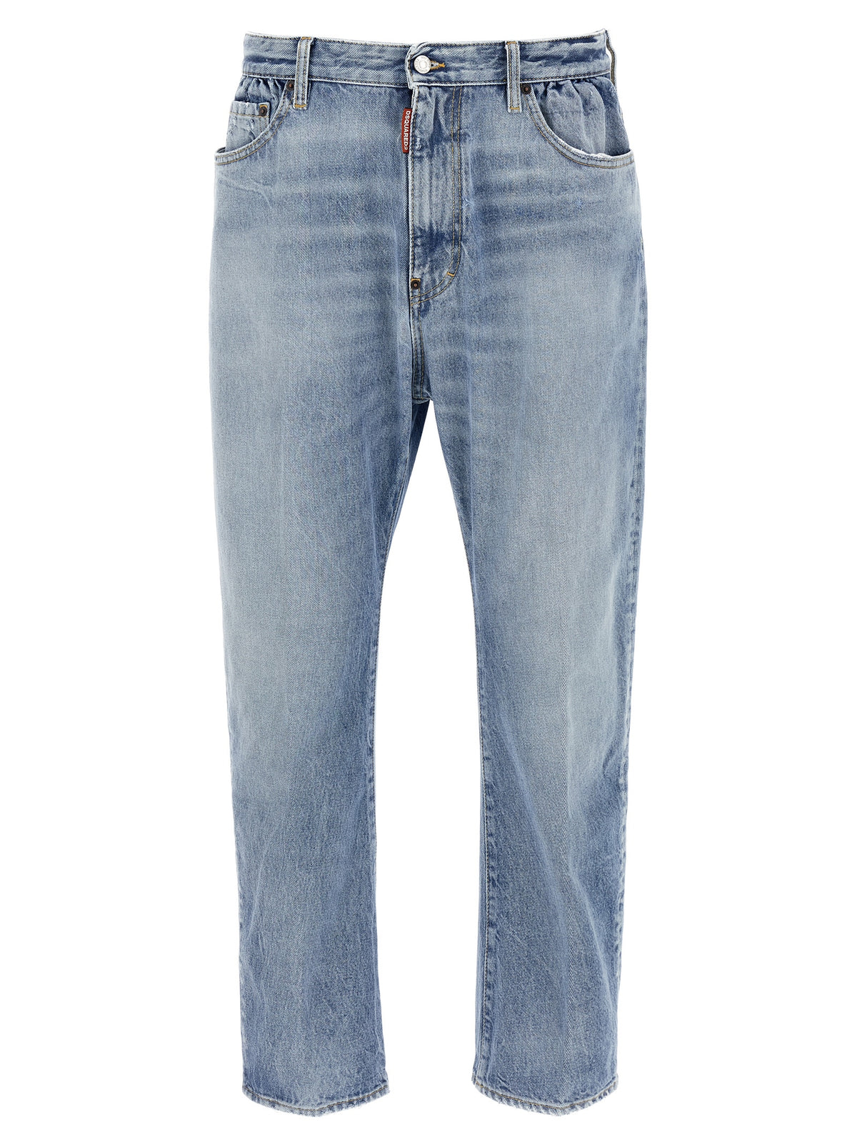 Dsquared² Blue Cotton Relaxed Fit Jeans
