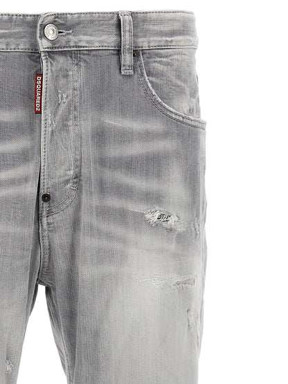 Vaqueros Dsquared² De Algodón Gris Rectos Clásicos