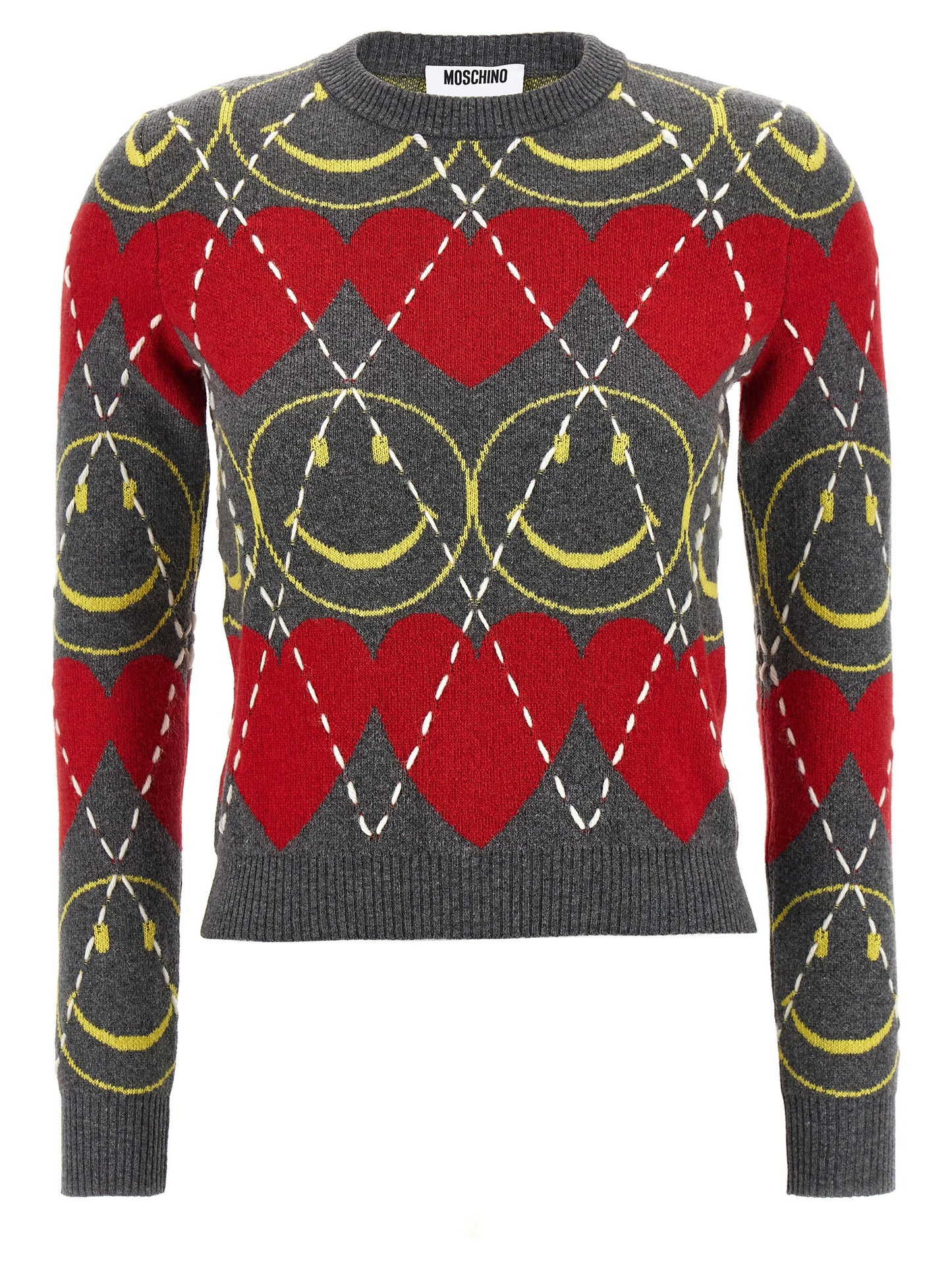 Cárdigan de lana multicolor Moschino