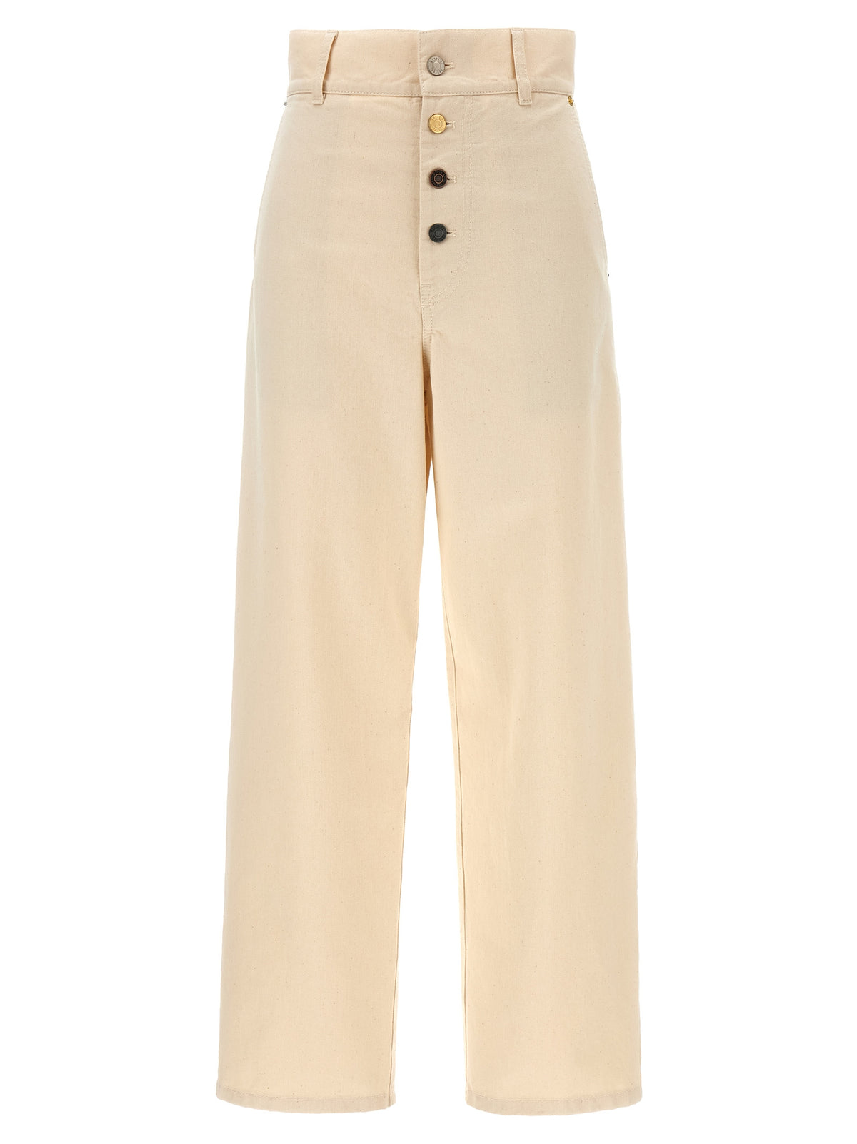 Pantalon décontracté Moschino en coton beige