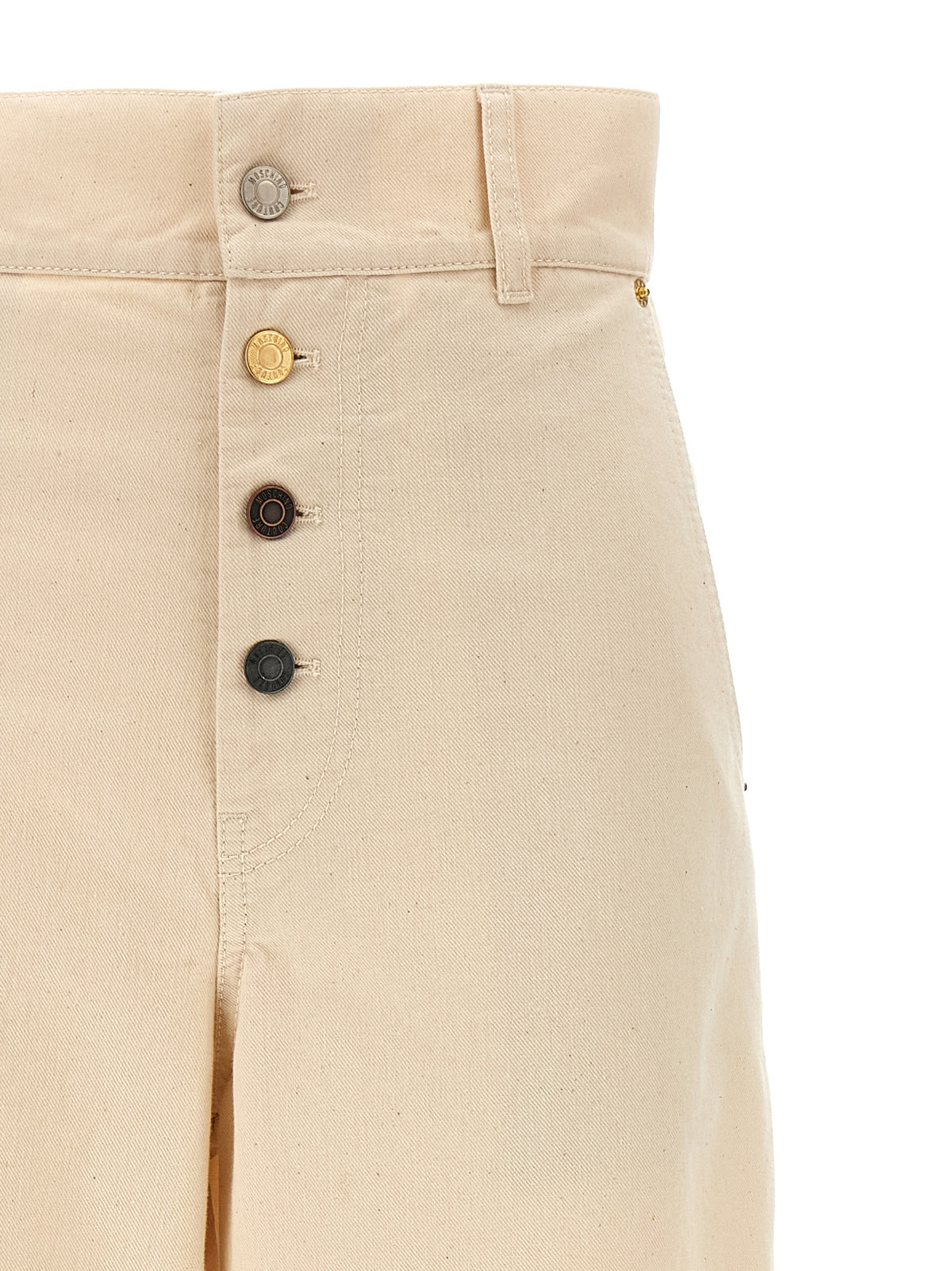 Pantalon décontracté Moschino en coton beige