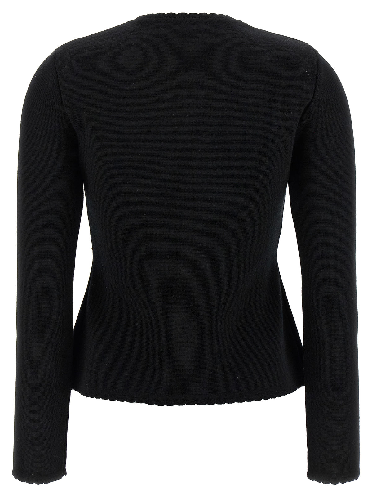 Cardigan Moschino en laine vierge noire