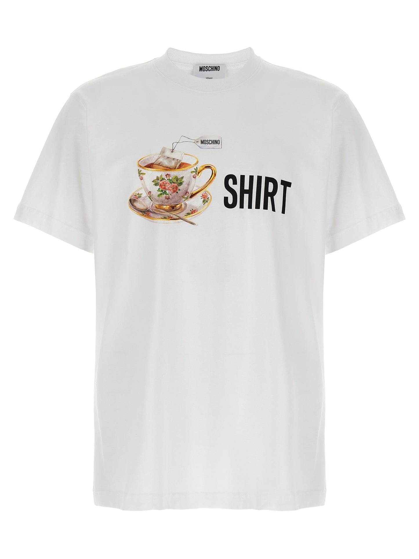 Camiseta Moschino de algodón blanco