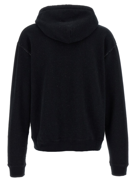 Sudadera de algodón negra Valentino Garavani