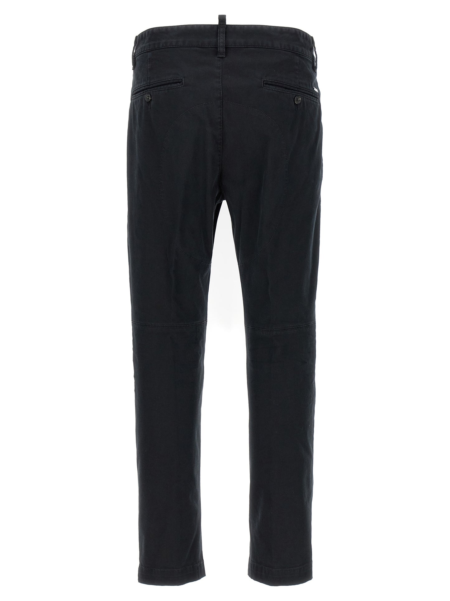 Pantalon chino Dsquared² Noir Coton Coupe structurée